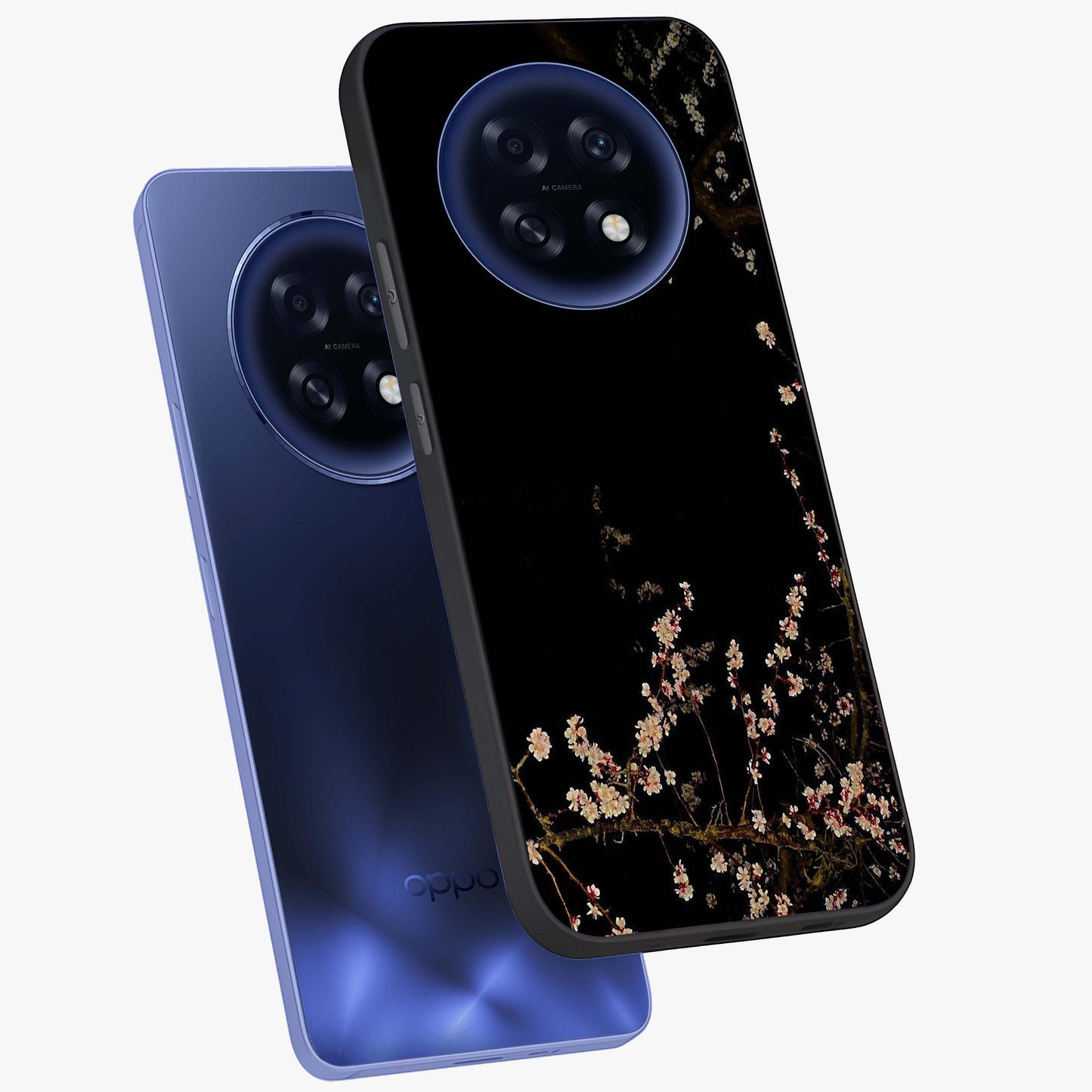 Petal Moon Light With Custom Name Glass Case displayed in angled mockup highlighting delicate petal design with custom name feature.