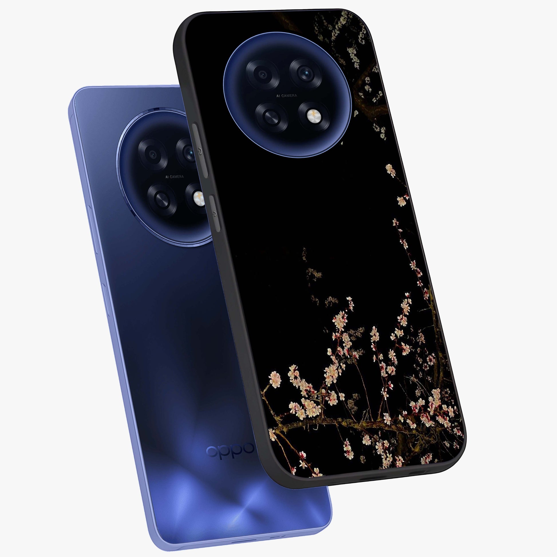 Petal Moon Light With Custom Name Glass Case displayed in angled mockup highlighting delicate petal design with custom name feature.