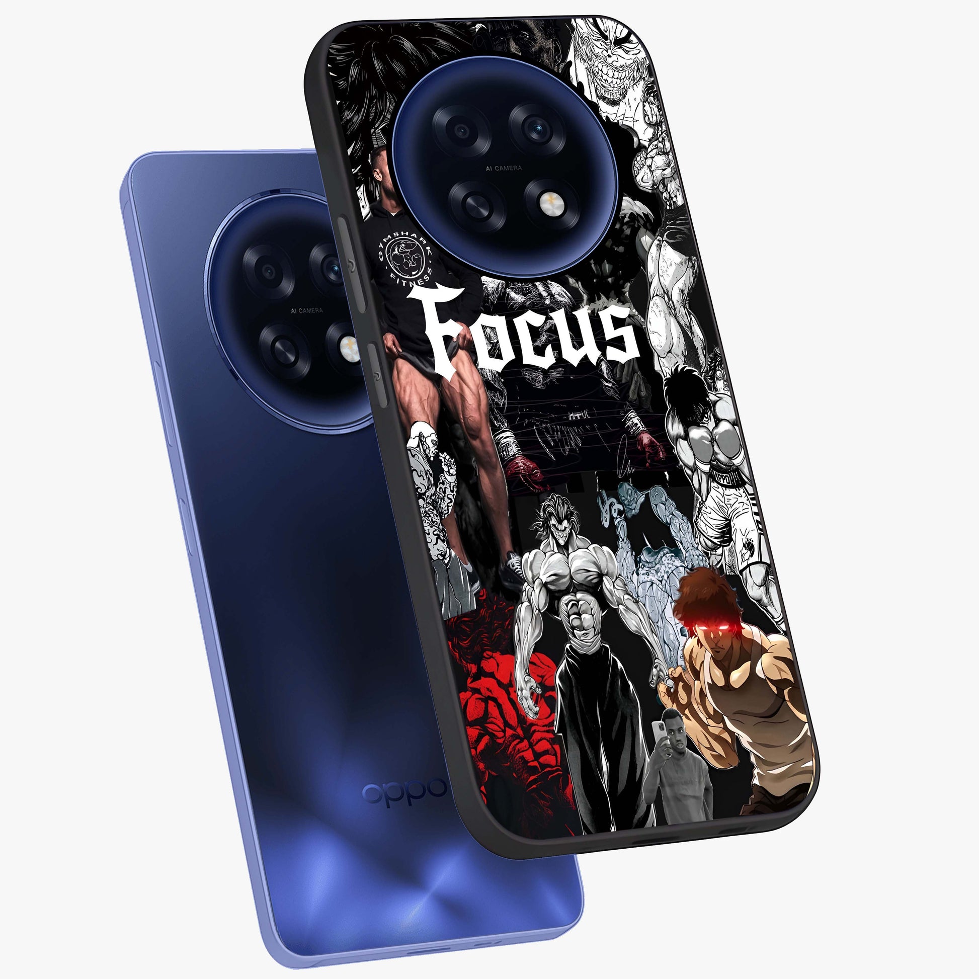 Relentless Power Focus Glass Case displayed in angled mockup highlighting bold statement design with modern aesthetic style.