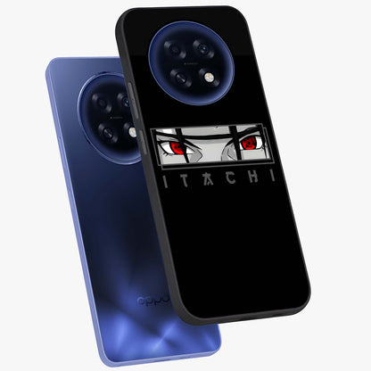 Scarlet Gaze Dominance Glass Case displayed in angled mockup highlighting intense visual design with bold scarlet aesthetic.