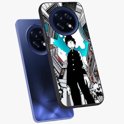 Silent Psychic Awakening Glass Case displayed in angled mockup highlighting spiritual awakening design with cosmic aesthetic.