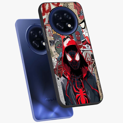 Spider Collage Street Glass Case displayed in angled mockup highlighting dynamic street style collage design with comic aesthetic.