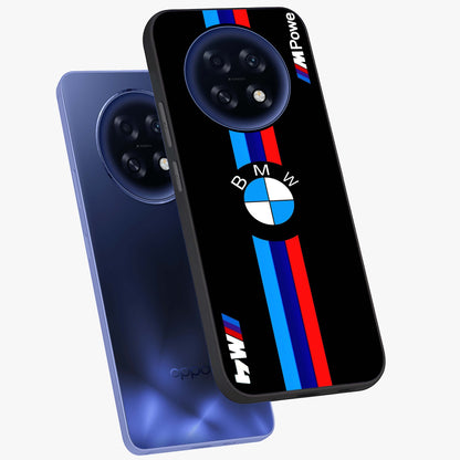 Turbo BMW Beast Glass Case displayed in angled mockup highlighting sleek racing car design with bold automotive aesthetic.