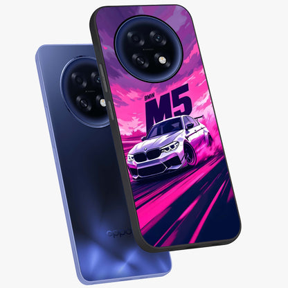 Velocity Drift Pulse Glass Case displayed in angled mockup highlighting dynamic drift design with sporty automotive aesthetic.