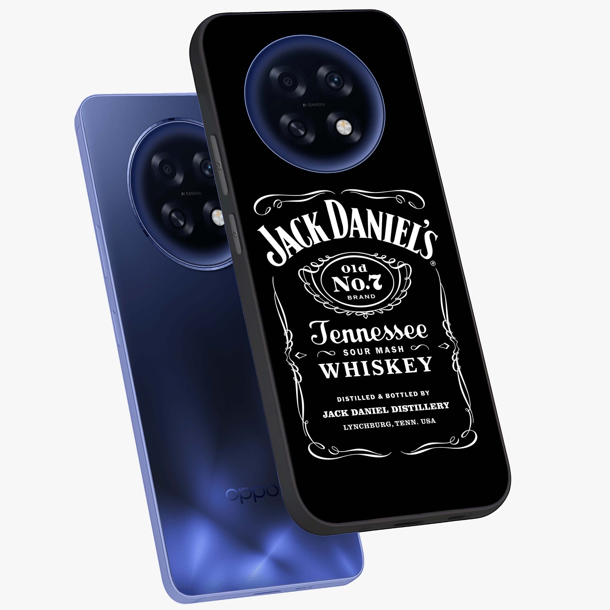 Vintage Whiskey Heritage Glass Case displayed in angled mockup highlighting retro beverage themed design with heritage aesthetic.