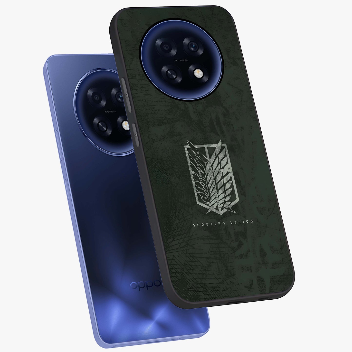 Wings Of Freedom Glass Case displayed in angled mockup highlighting graceful wing design with inspirational aesthetic.