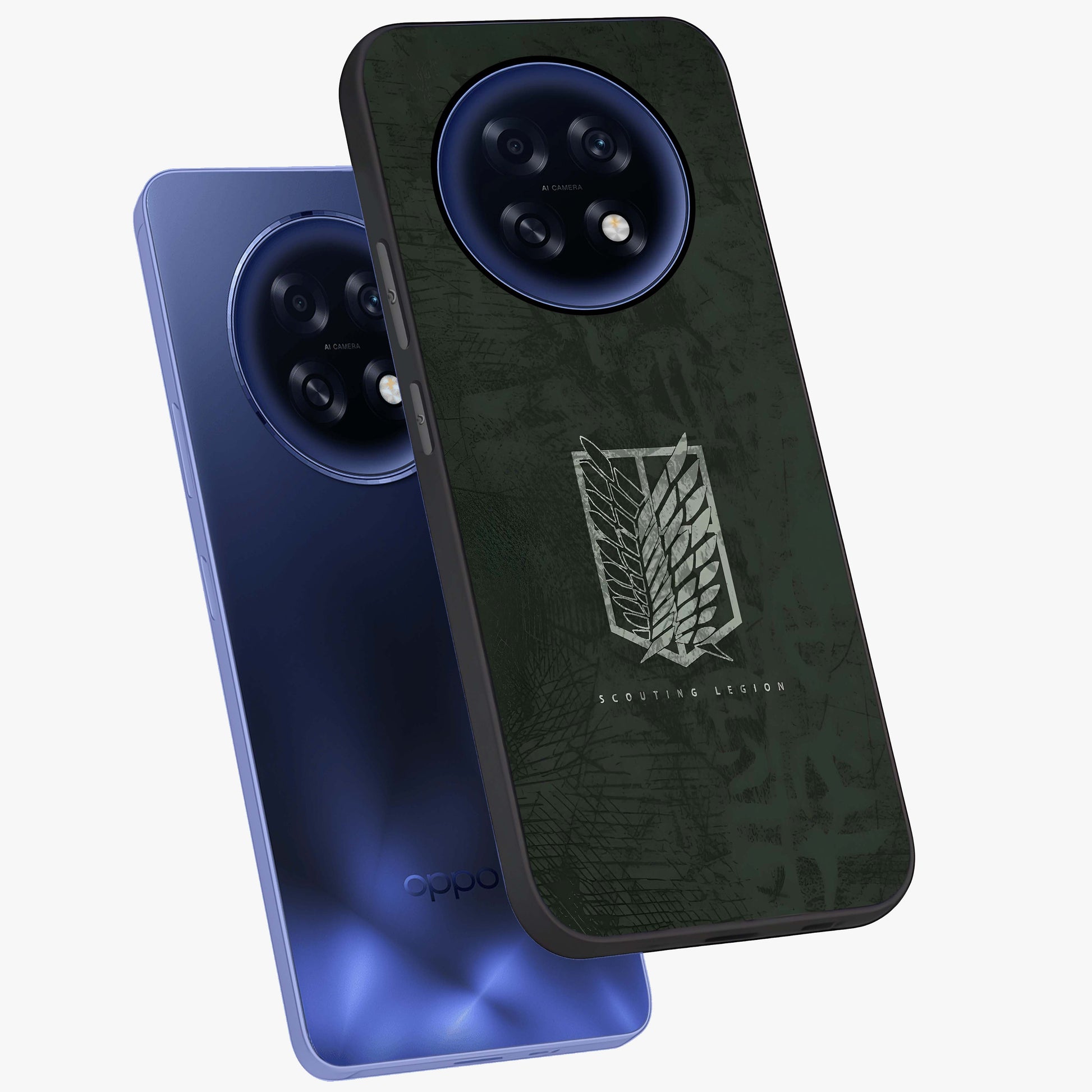 Wings Of Freedom Glass Case displayed in angled mockup highlighting graceful wing design with inspirational aesthetic.