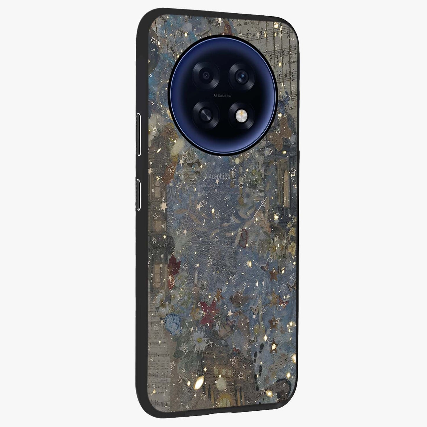 Aesthetic Astrolophia Glass Case upright view showcasing soft aesthetic theme with stylish modern look.