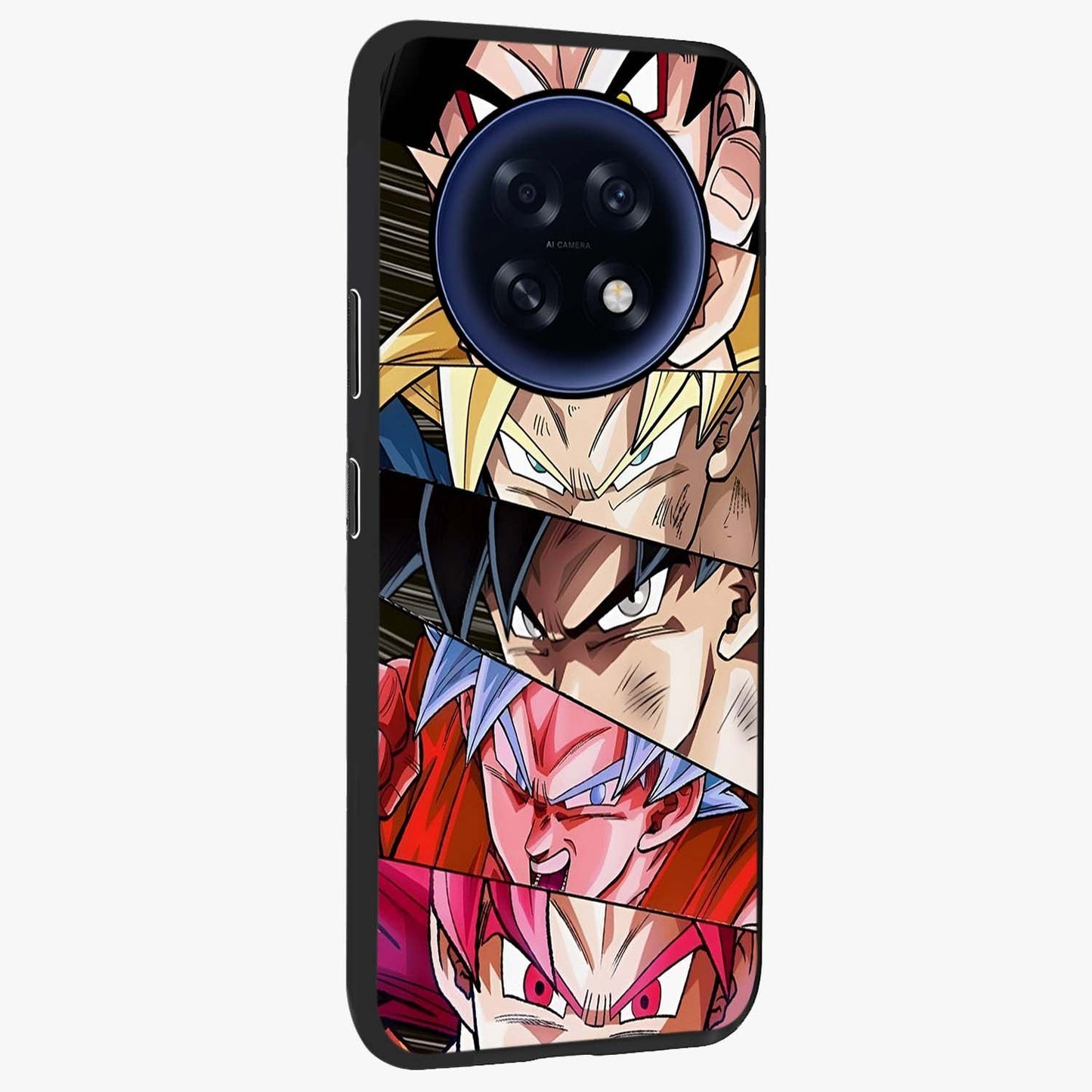 Anime Character Glass Case upright view showcasing expressive anime artwork with bold graphic style.