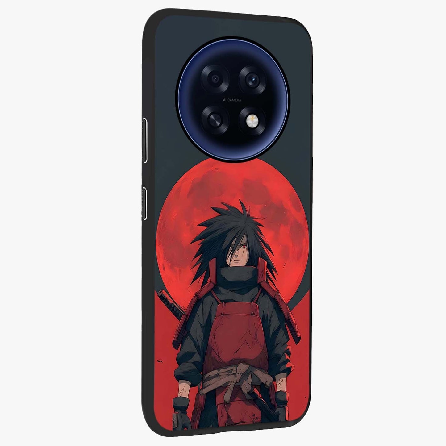 Crimson Moon Warlord Glass Case upright view showcasing powerful warlord artwork with dark celestial theme.