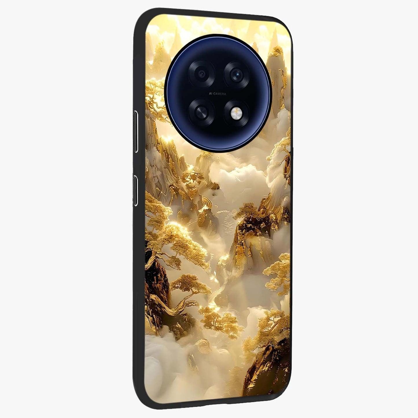 Gates Of Illumination Glass Case upright view showcasing glowing gateway artwork with mystical celestial theme.