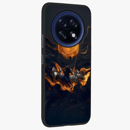 Golden Royal Heritage Glass Case upright view showcasing elegant royal artwork with classic heritage theme.