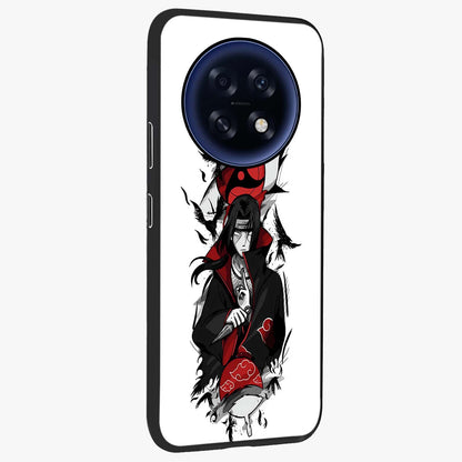 Itachi Limited Edition Naruto Anime Glass Case upright view showcasing intense anime artwork with powerful character theme.