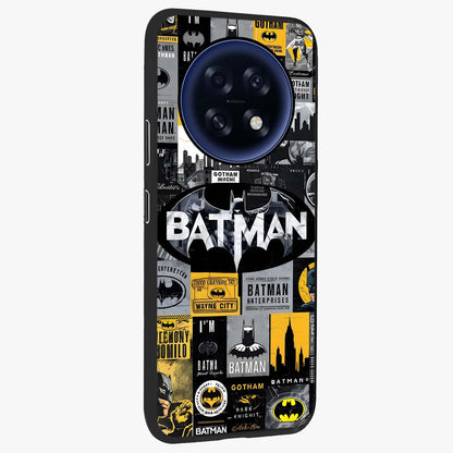 Knight Gotham Rise Glass Case upright view showcasing bold vigilante themed artwork with gothic city vibe.