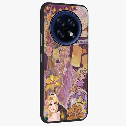 Magical Tangled Dream Glass Case upright view showcasing enchanting artistic artwork with dreamy fantasy theme.