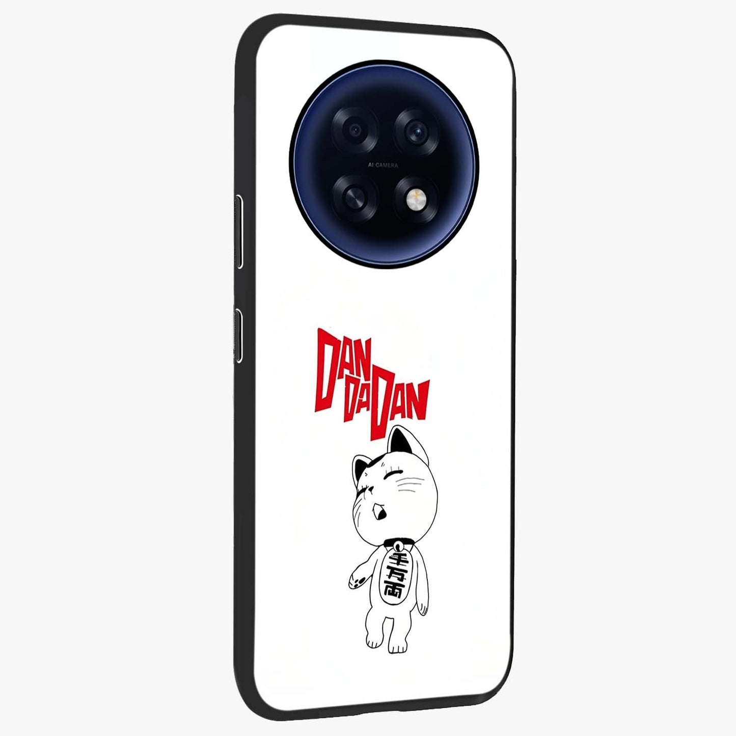 Playful Spirit Charm Glass Case upright view showcasing vibrant charm artwork with fun artistic theme.