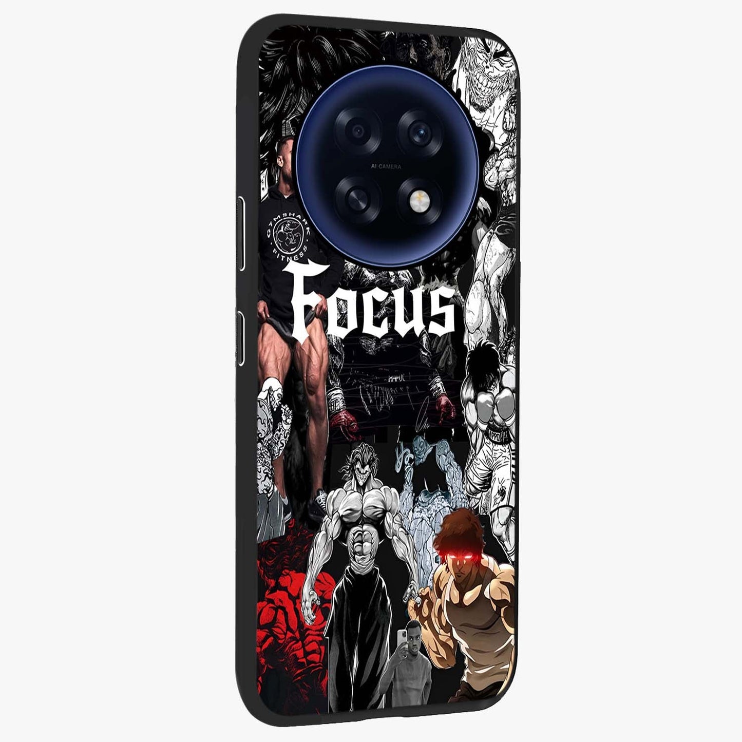 Relentless Power Focus Glass Case upright view showcasing strong inspirational artwork with powerful focus theme.