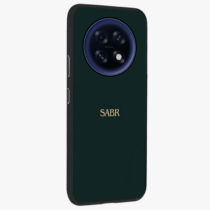 Sabr Minimal Patience Glass Case upright view showcasing calm minimalist artwork with motivational patience theme.