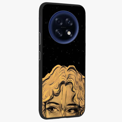 Shri Krishna Art Glass Case upright view showcasing sacred Krishna themed artwork with peaceful devotional style.