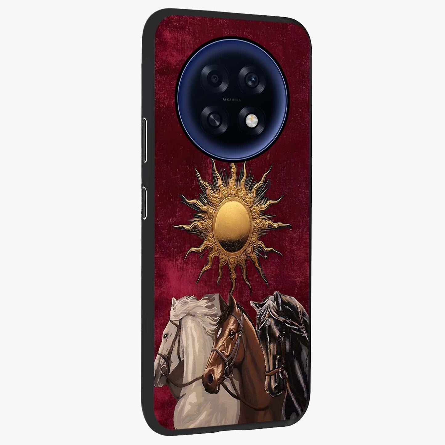 Solar Riders Glass Case upright view showcasing energetic rider artwork with bold adventure theme.