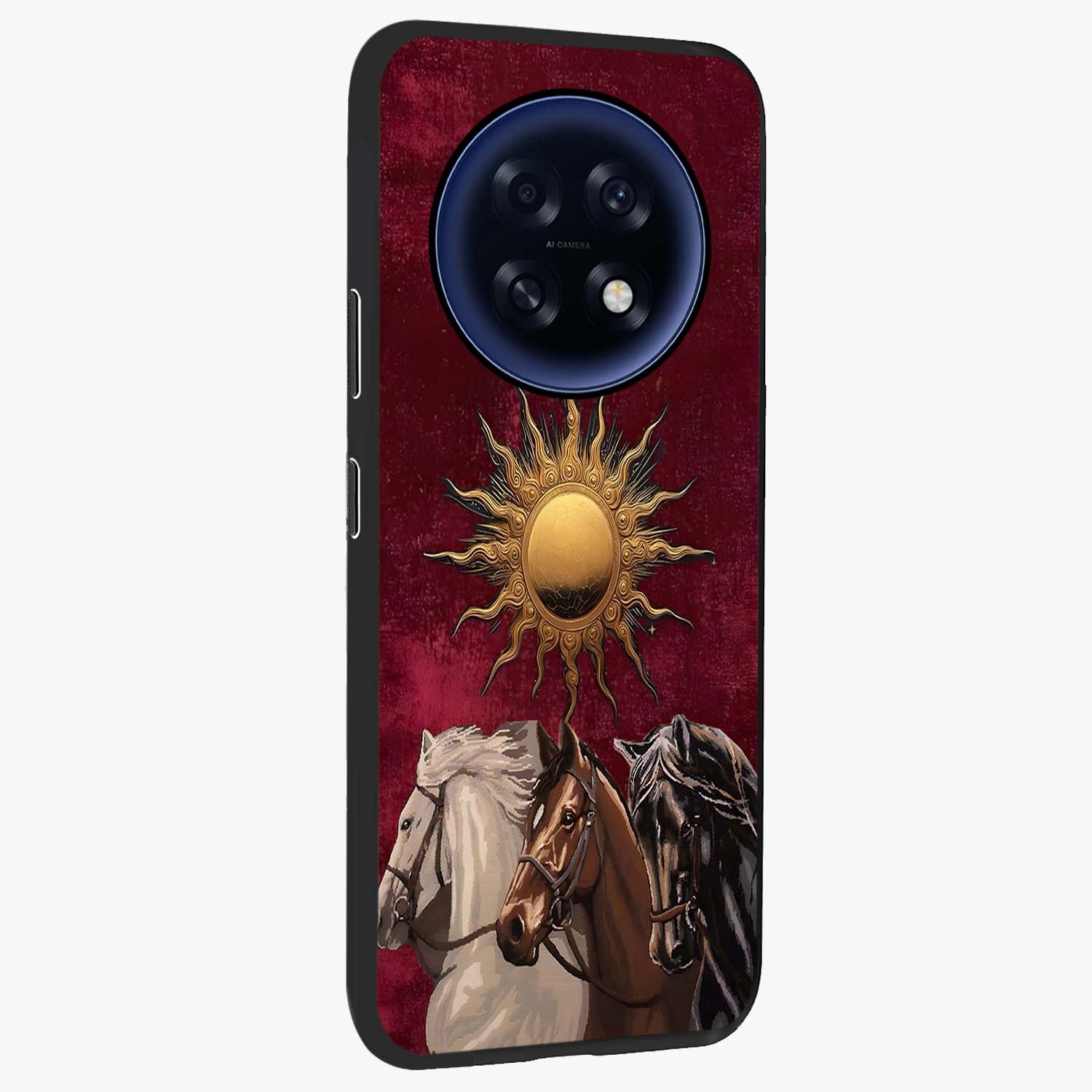 Solar Riders Glass Case upright view showcasing energetic rider artwork with bold adventure theme.