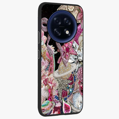 Starlit Jewel Dream Glass Case upright view showcasing radiant star inspired artwork with magical night theme.
