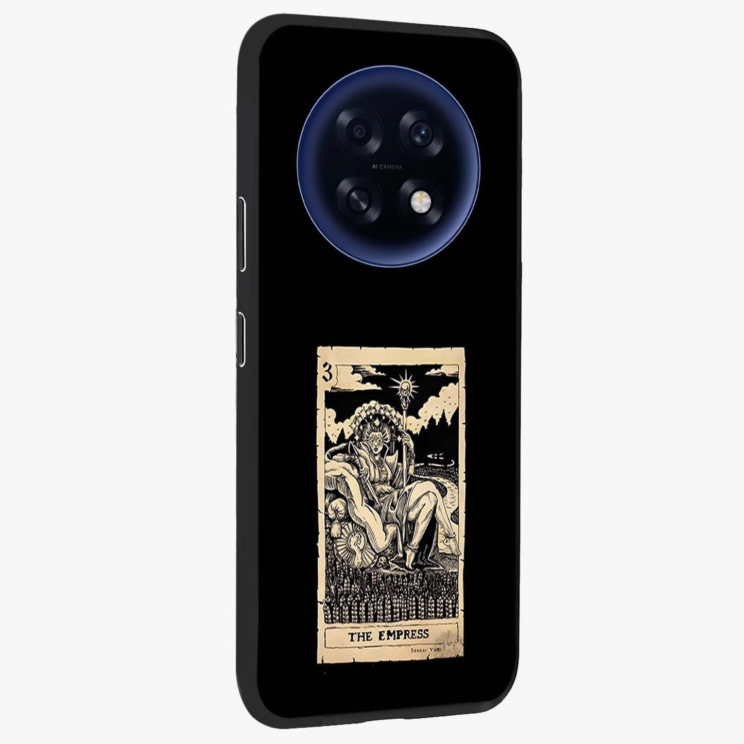The Empress Glass Case upright view showcasing powerful empress themed artwork with luxurious artistic theme.