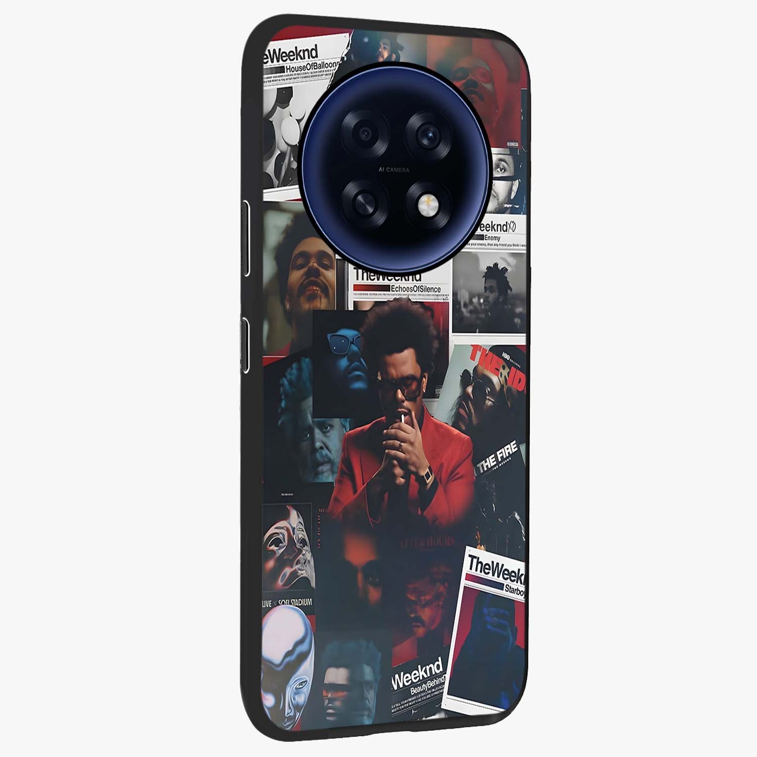 The Weeknd Glass Case upright view showcasing bold music themed artwork with contemporary artistic style.
