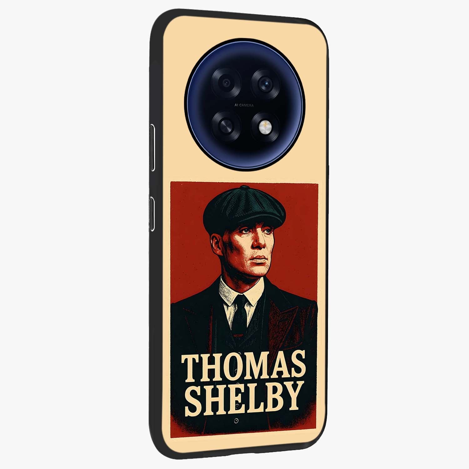 Vintage Mafia Authority Glass Case upright view showcasing dramatic vintage artwork with iconic authority theme.