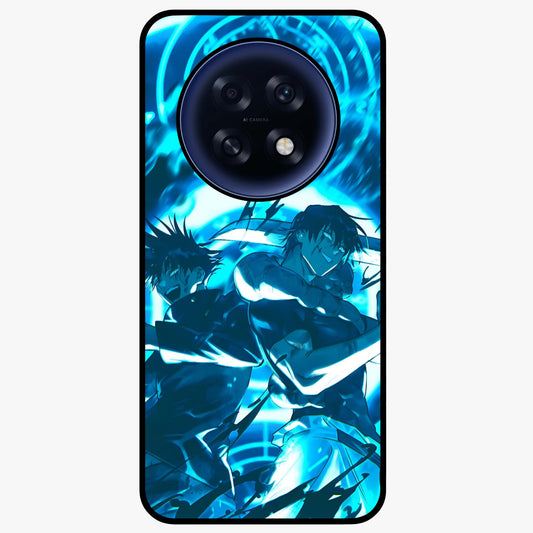 Cursed Energy Clash Glass Case showing flat back view with intense cursed energy artwork and glossy glass finish.