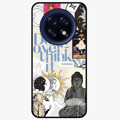 Ethereal Thoughts Glass Case showing flat back view with dreamy artistic artwork and glossy glass finish.