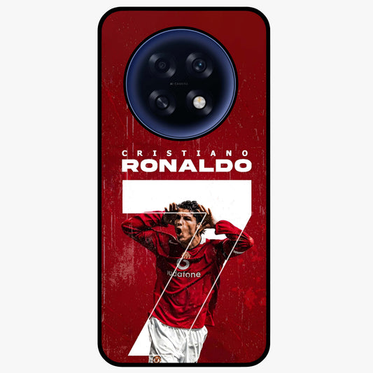 Goal Celebration Legacy Glass Case showing flat back view with football celebration inspired artwork and glossy glass finish.