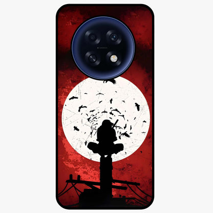 Itachi Limited Edition Naruto Anime Glass Case showing flat back view with iconic anime character artwork and glossy glass finish.
