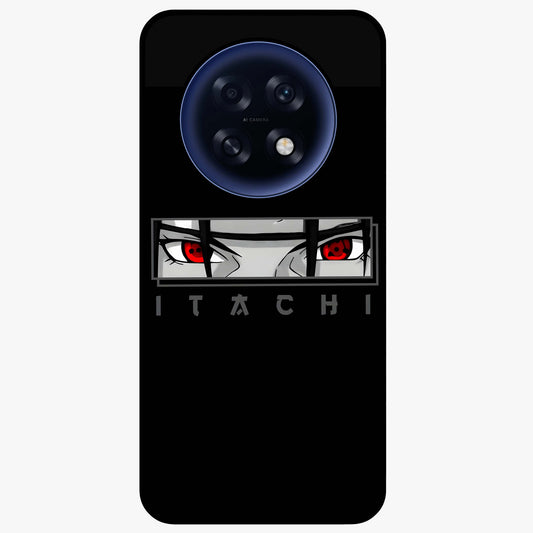 Scarlet Gaze Dominance Glass Case showing flat back view with striking red themed artwork and glossy glass finish.