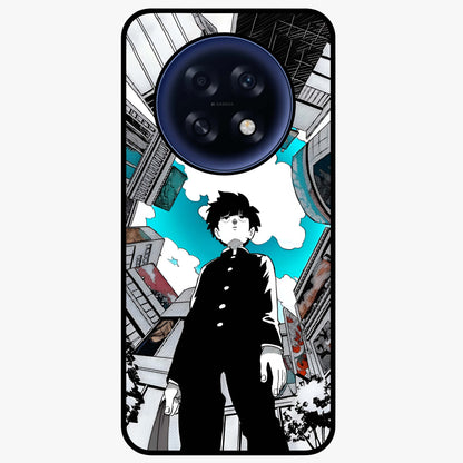 Silent Psychic Awakening Glass Case showing flat back view with mystical psychic themed artwork and glossy glass finish.