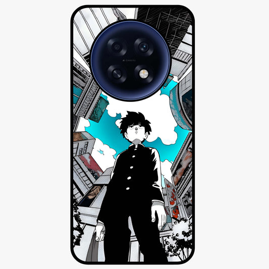 Silent Psychic Awakening Glass Case showing flat back view with mystical psychic themed artwork and glossy glass finish.