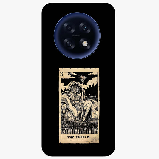 The Empress Glass Case showing flat back view with regal feminine artwork and glossy glass finish.