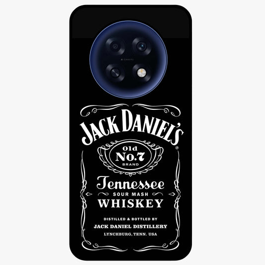 Vintage Whiskey Heritage Glass Case showing flat back view with classic whiskey inspired artwork and glossy glass finish.