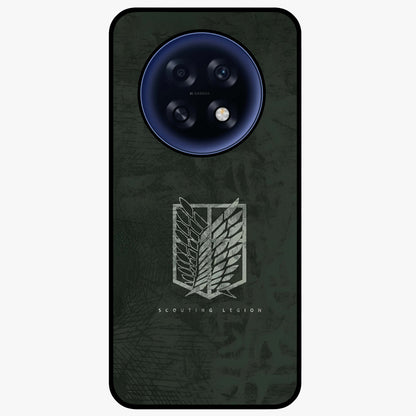 Wings Of Freedom Glass Case showing flat back view with symbolic wings artwork and glossy glass finish.