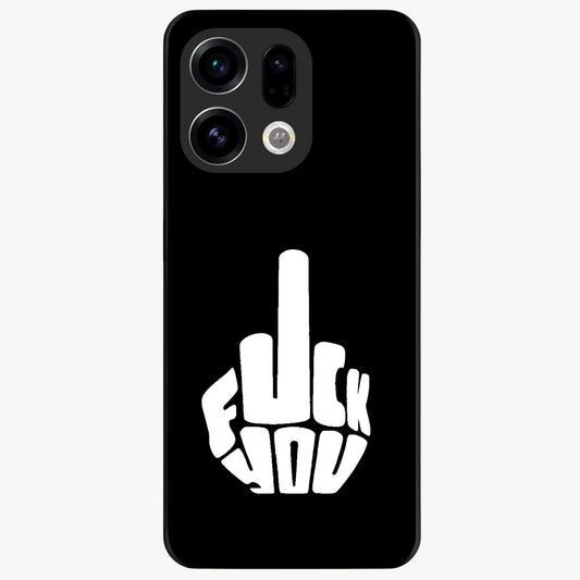 Rebel Mode On Glass Case showing flat back view with bold rebellious typography artwork and glossy glass finish.