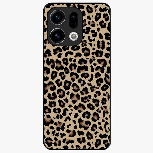 Savage Chic Pattern Glass Case showing flat back view with stylish patterned artwork and glossy glass finish.