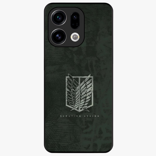 Wings Of Freedom Glass Case showing flat back view with symbolic wings artwork and glossy glass finish.
