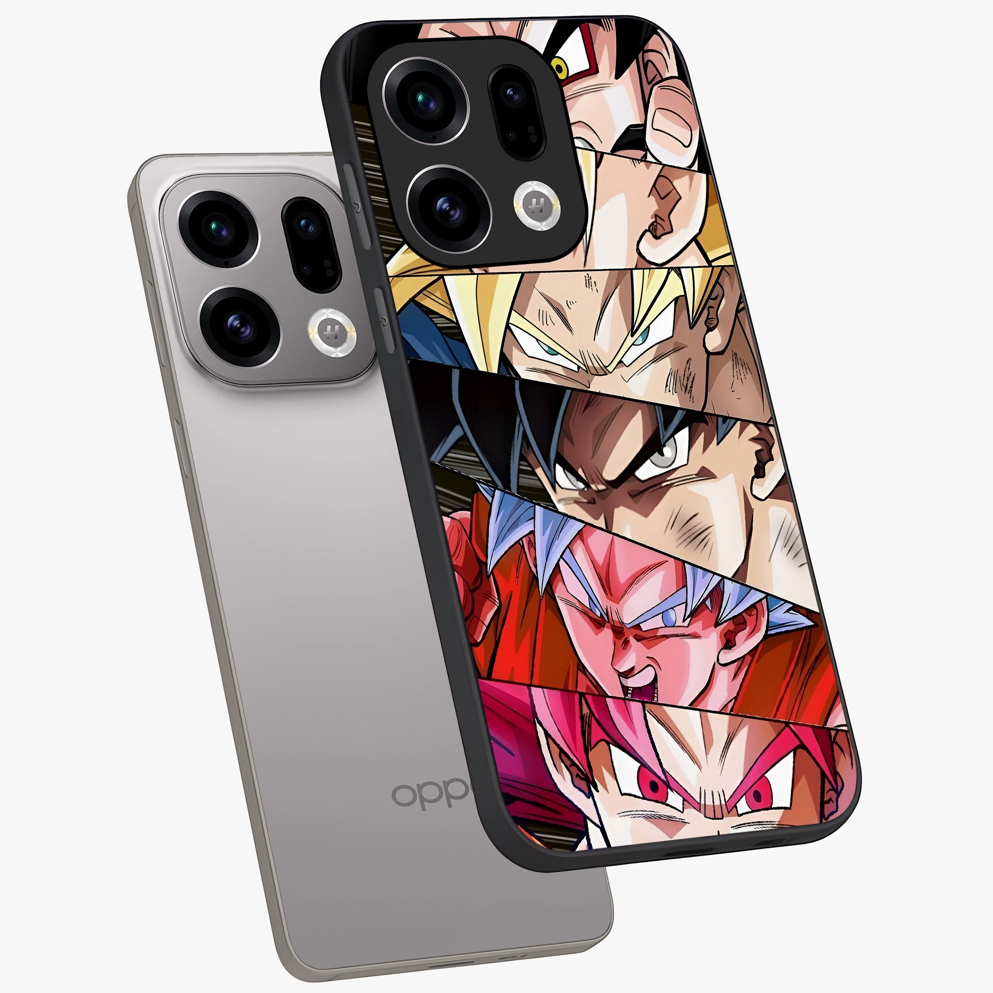 Anime Character Glass Case displayed in angled mockup highlighting colorful anime character illustration.