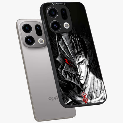 Berserker Blood Oath Glass Case displayed in angled mockup highlighting dark fantasy graphic design and powerful theme.