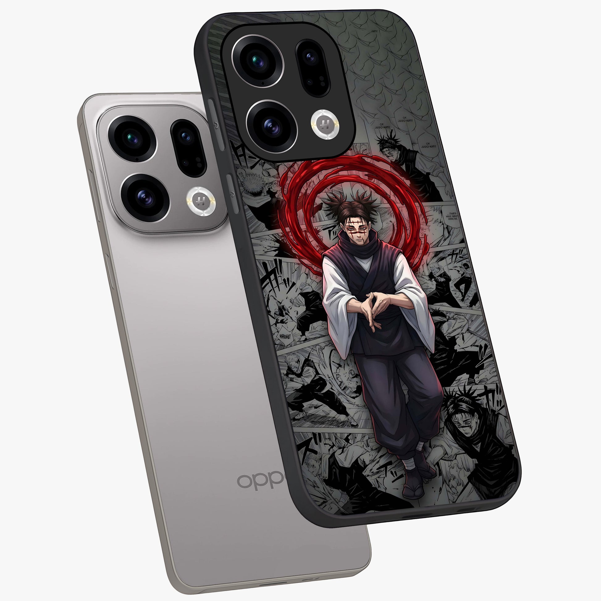 Cursed Ritual Ascension Glass Case displayed in angled mockup highlighting mystical ritual illustration with supernatural aesthetic.