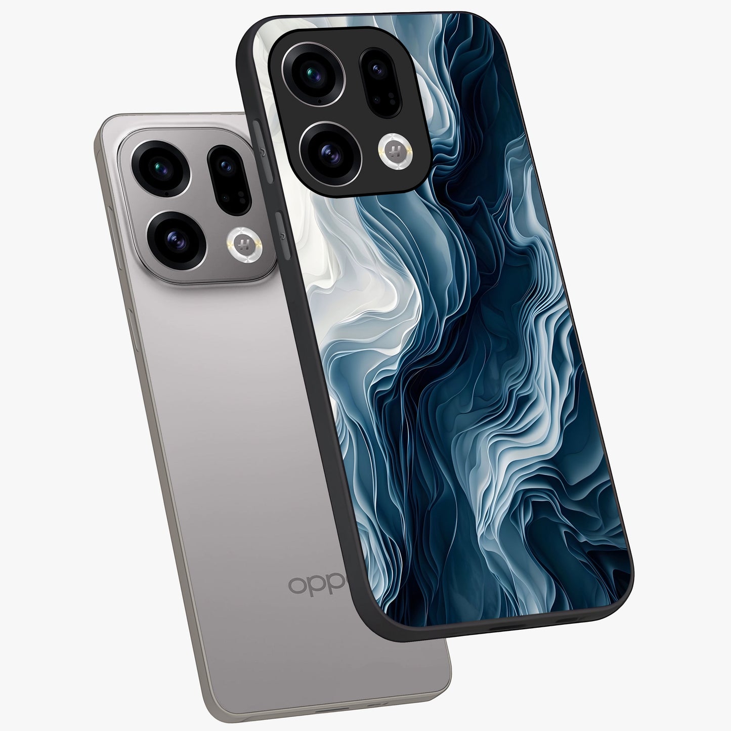 Ethereal Paper Marble Glass Case displayed in angled mockup highlighting elegant marble pattern with modern aesthetic style.