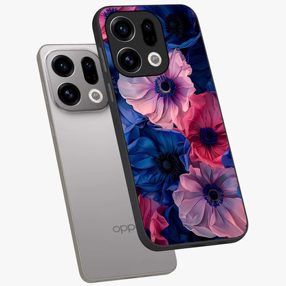 Flower Paper Art Pattern Glass Case displayed in angled mockup highlighting layered paper flower design with artistic aesthetic.