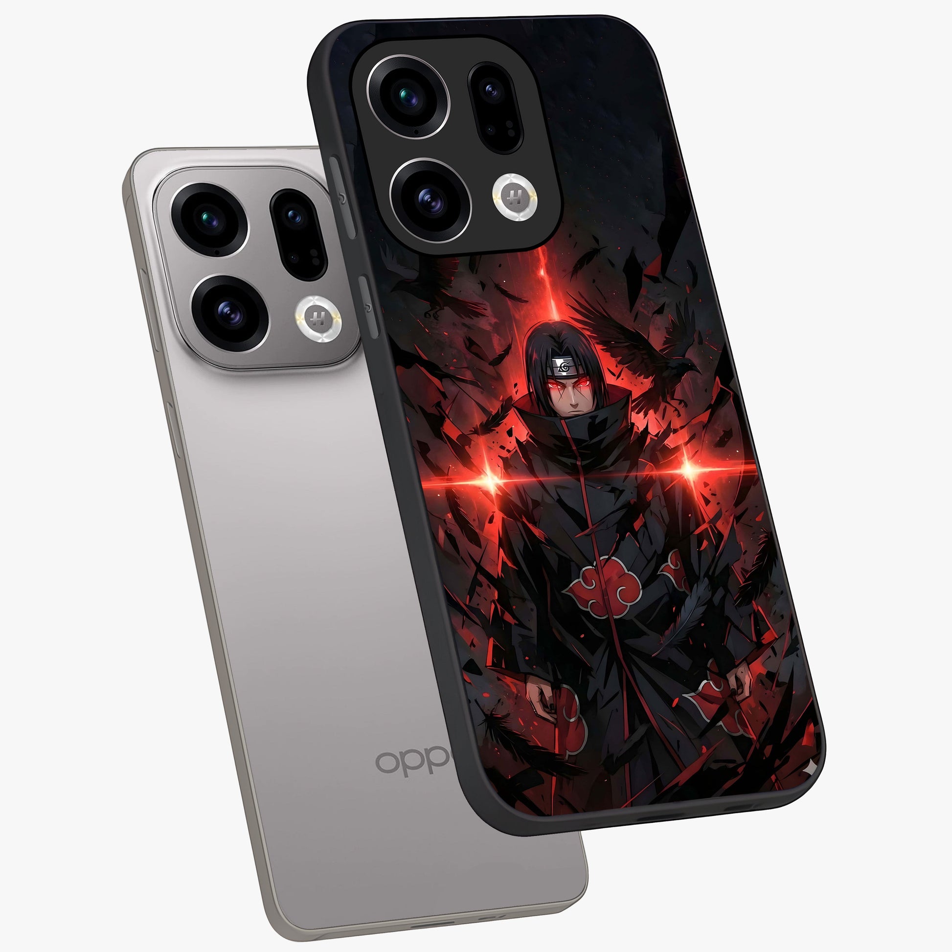 Focused Blade Discipline Glass Case displayed in angled mockup highlighting clean minimal text artwork with modern aesthetic style.