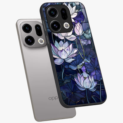 Gloss Petal Rush Glass Case displayed in angled mockup highlighting vibrant petal design with elegant floral aesthetic.