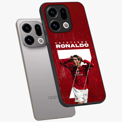 Goal Celebration Legacy Glass Case displayed in angled mockup highlighting energetic sports celebration design with bold athletic theme.